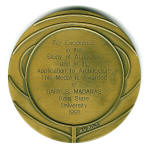 Newman Medal Back